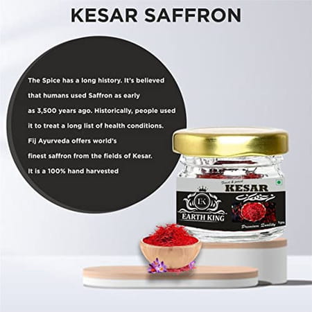 Earth King Saffron Thread Kesar - 2gm (Pack Of 2)