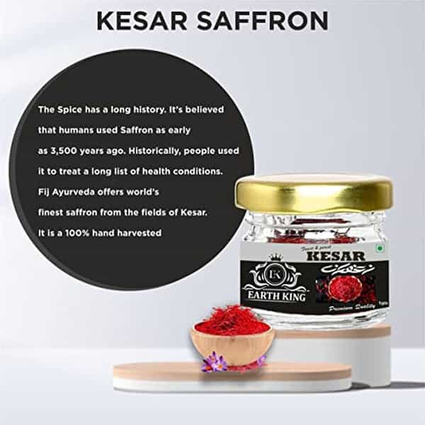 Earth King Saffron Thread Kesar - 2Gm (Pack Of 2)