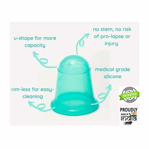 Stonesoup Wings Green Soft Menstrual Cup 1