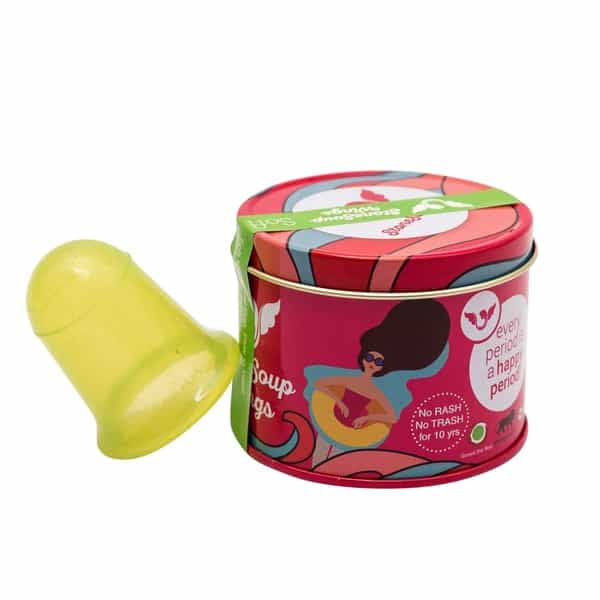 Stonesoup Wings Green Soft Menstrual Cup 1
