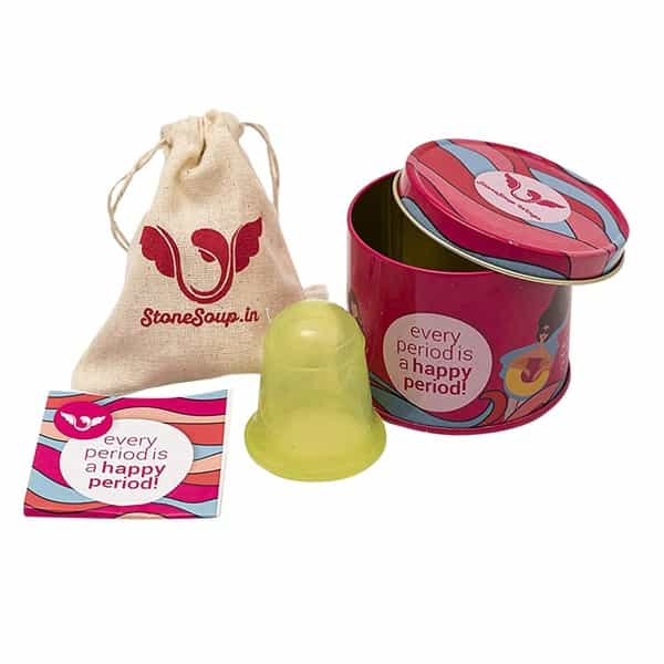 Stonesoup Wings Green Soft Menstrual Cup 1