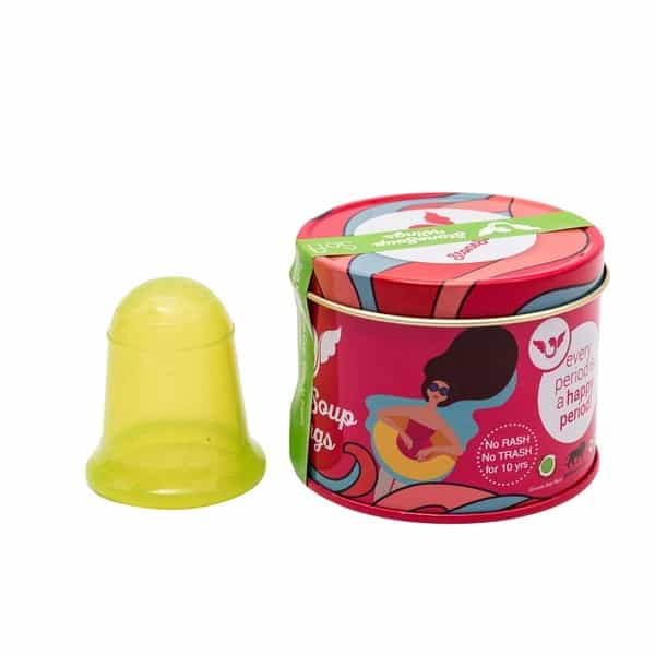 Stonesoup Wings Green Soft Menstrual Cup 1