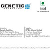 Genetic Nutrition Vegan Protein Supplement Powder - Chocolate Ganache | 1 Kg (2.2Lbs)
