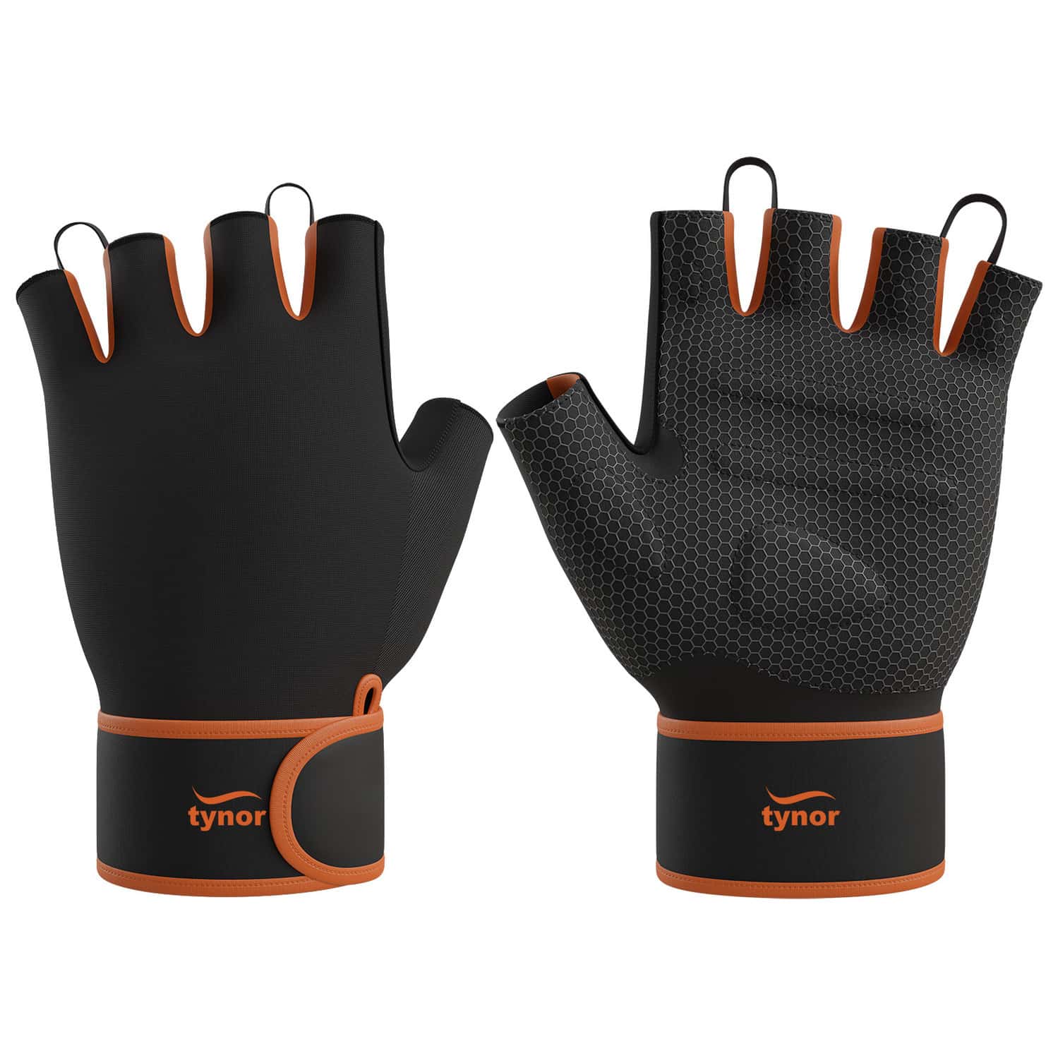 Tynorgrip Gym Gloves With Support Black Large 1 Pair