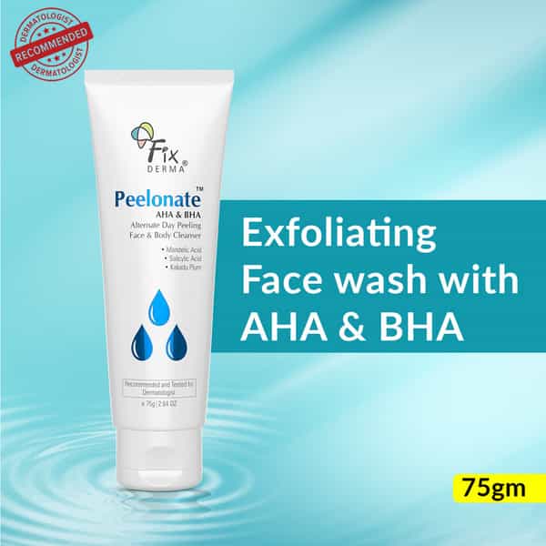 Fixderma Peelonate Aha Bha Face Cleanser | Face Wash For Women & Men | Face & Body Cleanser (75 Ml)