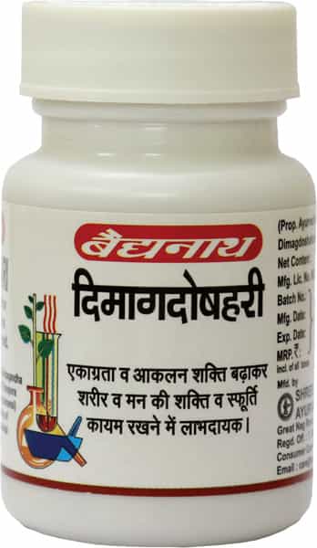 Baidyanath Asli Ayurved Dimag Doshahari 50 Tablets