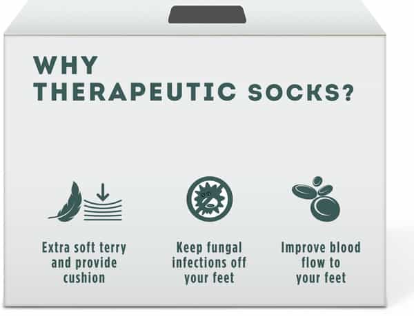 Liveasy Essentials Therapeutic Socks - For Diabetic And Orthopaedic Foot - Unisex Socks - Pack Of 2