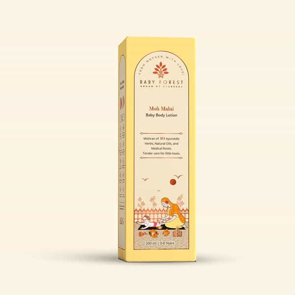 Baby Forest Baby Lotion 200 Ml, With Moisturising Cream, Gentle Care For Baby's Soft Skin Pack Of 2