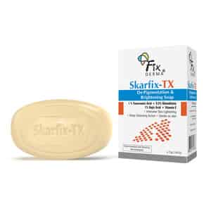Fixderma Skarfix-tx De-pigmentation & Brightening Soap | Deeply Cleanses & Brightens The Skin 75 Gm