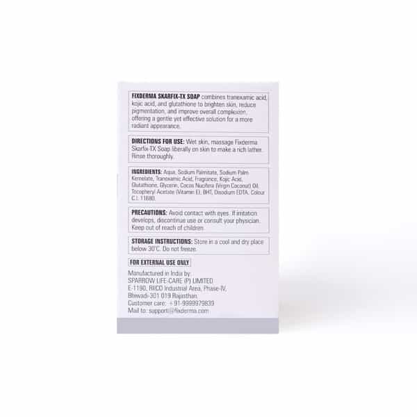 Fixderma Skarfix-Tx De-Pigmentation & Brightening Soap | Deeply Cleanses & Brightens The Skin 75 Gm