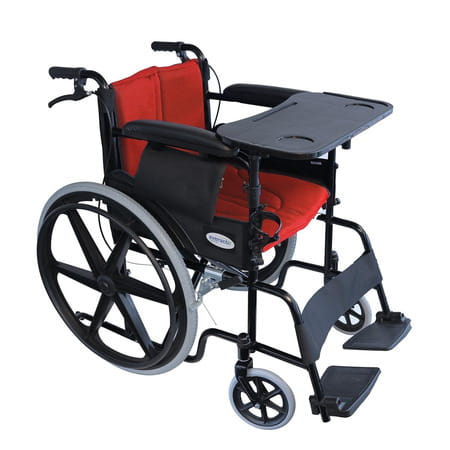 Everactiv Premium Foldable Wheelchair Multipurpose Tray | Red