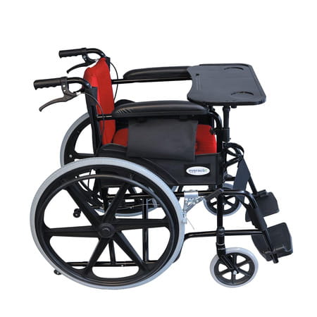 Everactiv Premium Foldable Wheelchair Multipurpose Tray | Red
