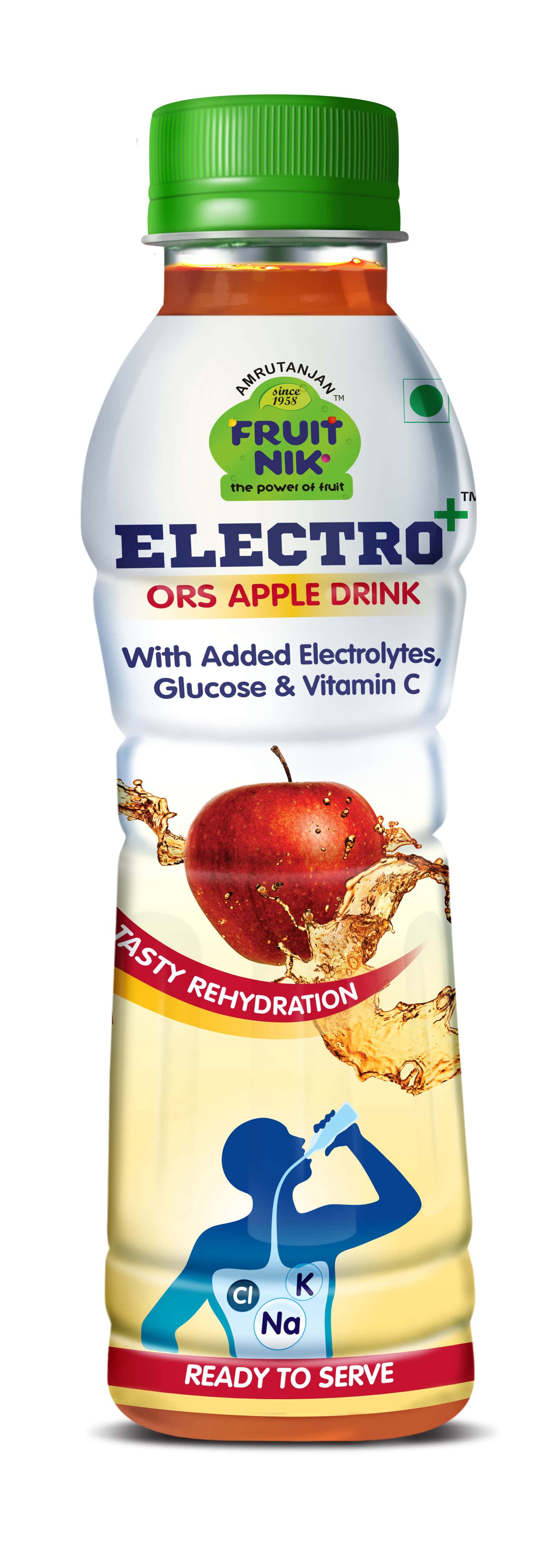 Buy Amrutanjan Electro Plus Ors Apple Health Drink Bottle Of 200 Ml