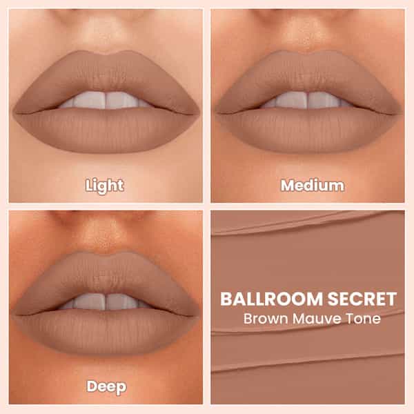 Tnw The Natural Wash Comfy Matte Liquid Lipstick 04 Ballroom Secret | Long Wear 3 Ml