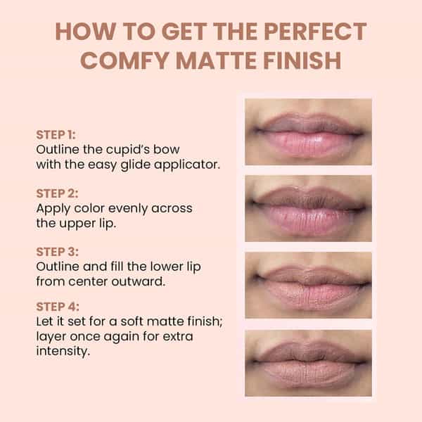 Tnw The Natural Wash Comfy Matte Liquid Lipstick 04 Ballroom Secret | Long Wear 3 Ml
