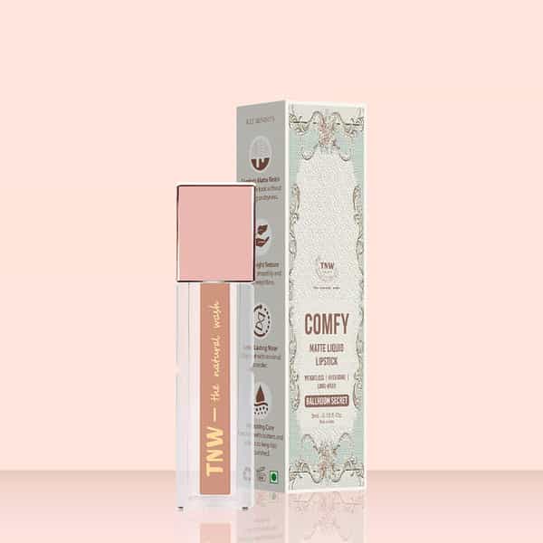 Tnw The Natural Wash Comfy Matte Liquid Lipstick 04 Ballroom Secret | Long Wear 3 Ml