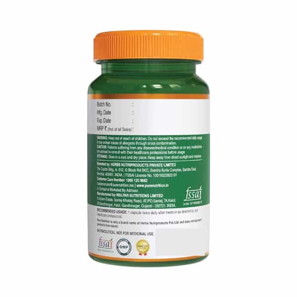 Pure Nutrition Cranberry L Supports Urological Health & Manage Utis - 60 Veg Capsules