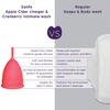 Sanfe Reusable Menstrual Cup With No Rashes Leakage Or Odor - Premium Design For Women - Small
