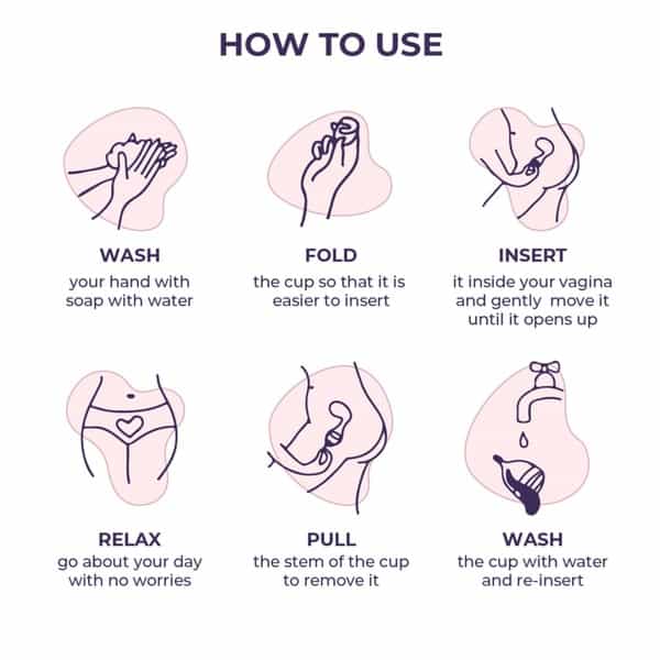 Sanfe Reusable Menstrual Cup With No Rashes Leakage Or Odor - Premium Design For Women - Small