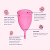 Sanfe Reusable Menstrual Cup With No Rashes Leakage Or Odor - Premium Design For Women - Small