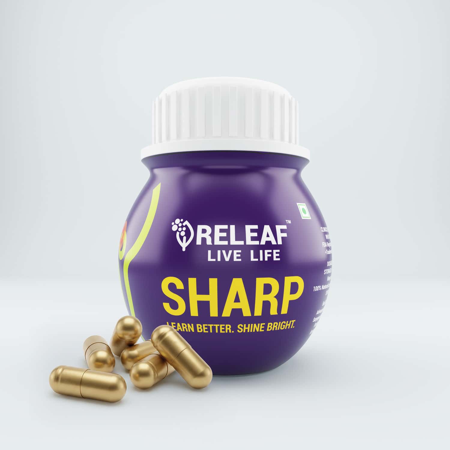 Releaf Sharp Ayurvedic Herbal Capsules 60n