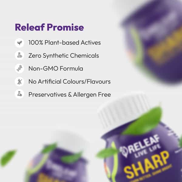 Releaf Sharp Ayurvedic Herbal Capsules 60N