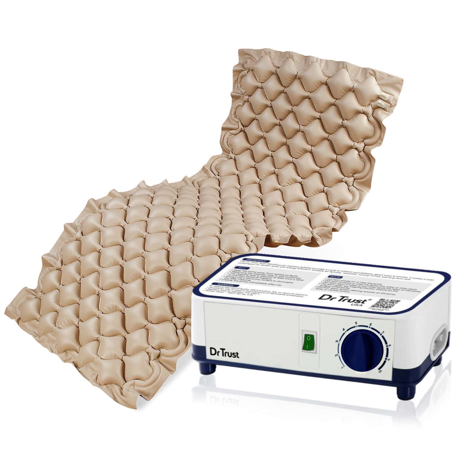 Dr Trust Air Mattress Anti Decubitus Air Pump And Bubble Mattress (brown)