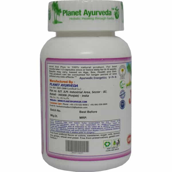 Planet Ayurveda Joint Aid Plus - 60 Capsules