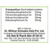 Dr. Willmar Schwabe India Bio-Combination 01 (Bc 01)Tablet 20 No's