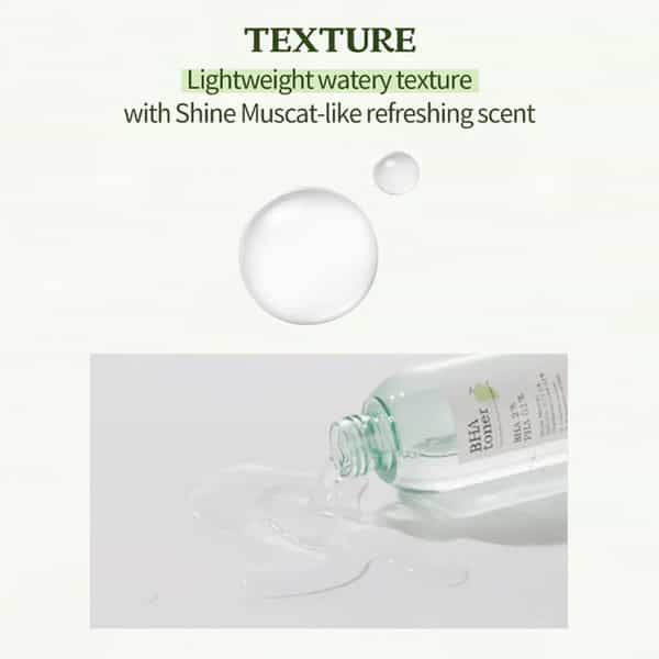 Skinfood Shine Muscat Bha Toner - Gentle Cleansing Men & Women - 200 Ml