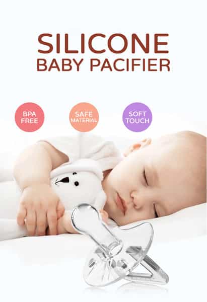 Buddsbuddy Combo Of 2 Silicone Baby Pacifier Bb7224