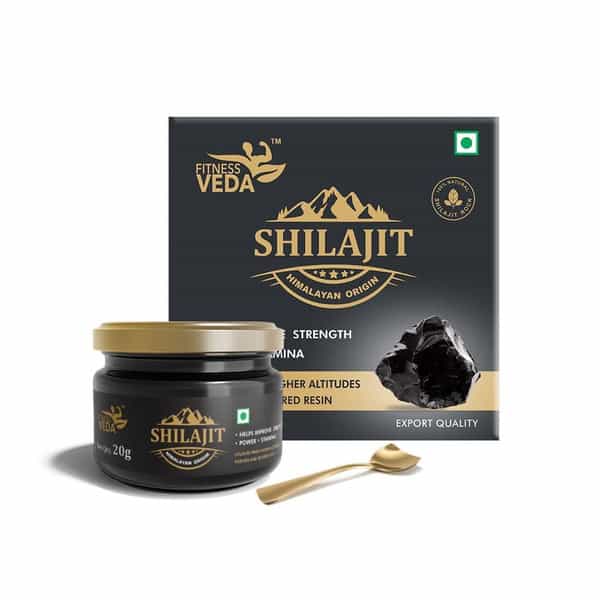 Fitness Veda Himalayan Pure Shilajit Resin For Strength & Endurance | For Unisex - Pack Of 1