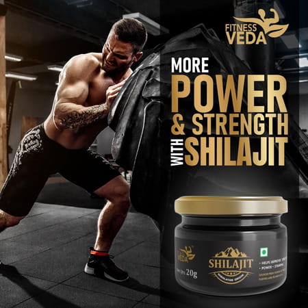 Fitness Veda Himalayan Pure Shilajit Resin For Strength & Endurance | For Unisex - Pack Of 1