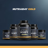 Nutrabay Gold Tri Blend Whey Protein Powder - 25g Protein | 5.5g Bcaa - 1kg | Kesar Badam Pista