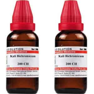 Dr. Willmar Schwabe India Kali Bichromicum 200ch Liquid 30 Ml Pack Of 2