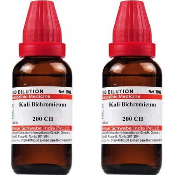 Dr. Willmar Schwabe India Kali Bichromicum 200Ch Liquid 30 Ml Pack Of 2
