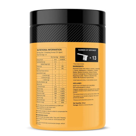 Myfitfuel Advance Bcaa Pro (5:1:1) | (5 Times Leucine | Glutamine +6 More) (200g | Unflavored)