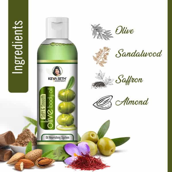 Keya Seth Aromatherapy Soft & Smooth Olive Body Oil- 200Ml