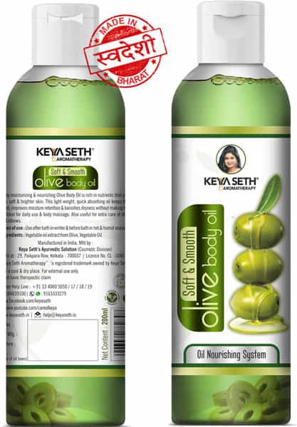 Keya Seth Aromatherapy Soft & Smooth Olive Body Oil- 200Ml