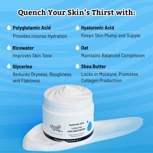 Chemist At Play Hydrating Face Moisturiser| Intense Hydration & Moisturisation 50 Gm