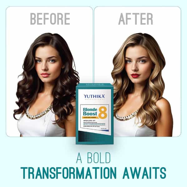 Yuthika Professional Blonder Powder For Hair 60Gm Multi Techniques Hair Lightning Powder
