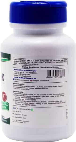 Healthvit Vitamin K 55 Mcg - 60 Capsules