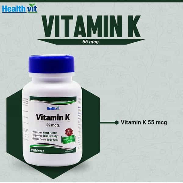Healthvit Vitamin K 55 Mcg - 60 Capsules