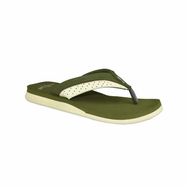 Ortho Cheer Men's Orthopedic & Diabetic Friendly Casual Slippers | Olive Green | Size 6 -1 Pair