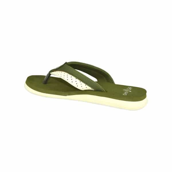 Ortho Cheer Men's Orthopedic & Diabetic Friendly Casual Slippers | Olive Green | Size 6 -1 Pair