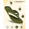 Ortho Cheer Men's Orthopedic & Diabetic Friendly Casual Slippers | Olive Green | Size 6 -1 Pair