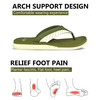 Ortho Cheer Men's Orthopedic & Diabetic Friendly Casual Slippers | Olive Green | Size 6 -1 Pair