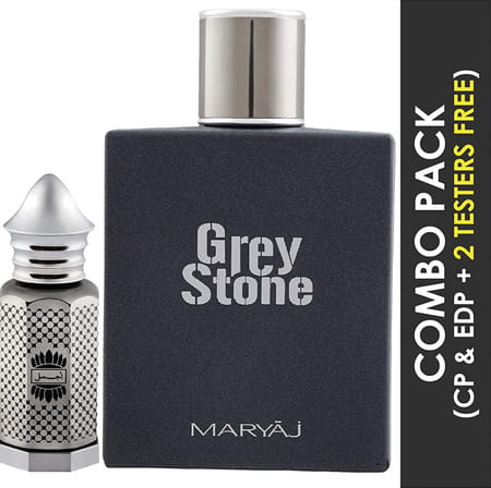 Ajmal Asher Cp Alcohol-Free Attar 12ml For Unisex And Maryaj Grey Stone Edp 100ml For Men