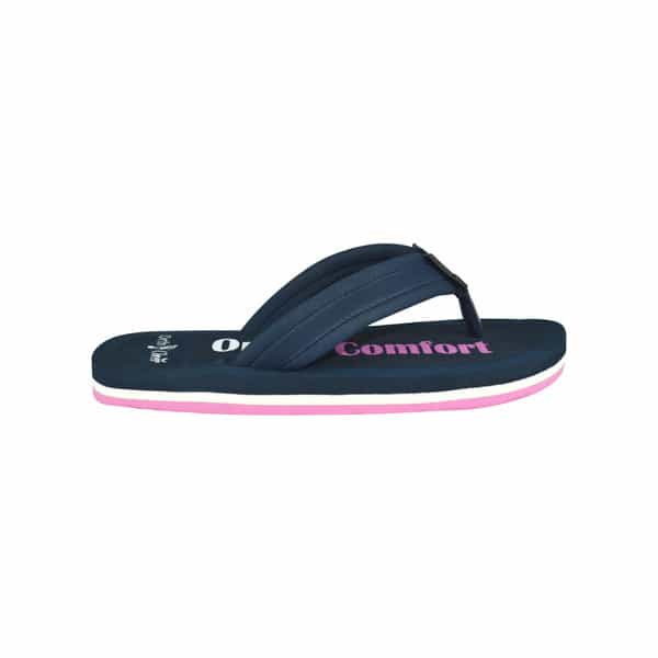 Ortho Cheer Women's Orthopedic And Diabetic Care Super Soft Slippers | Navy Blue | Size 8 -1 Pair