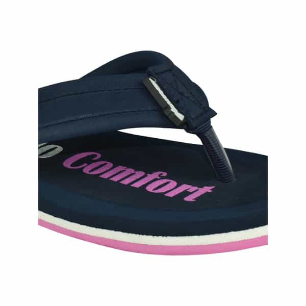 Ortho Cheer Women's Orthopedic And Diabetic Care Super Soft Slippers | Navy Blue | Size 8 -1 Pair